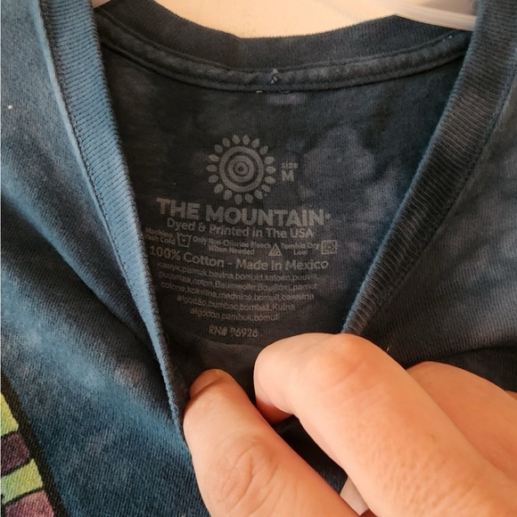 The Mountain German Shepherd Dog Tie Dye T-Shirt blue Size mens Medium - Picture 4 of 4